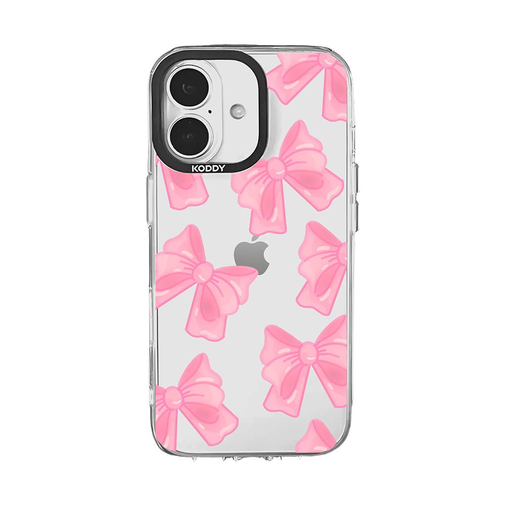 Cute Pink Fluffy Ribbon Bows iPhone Case - KODDY