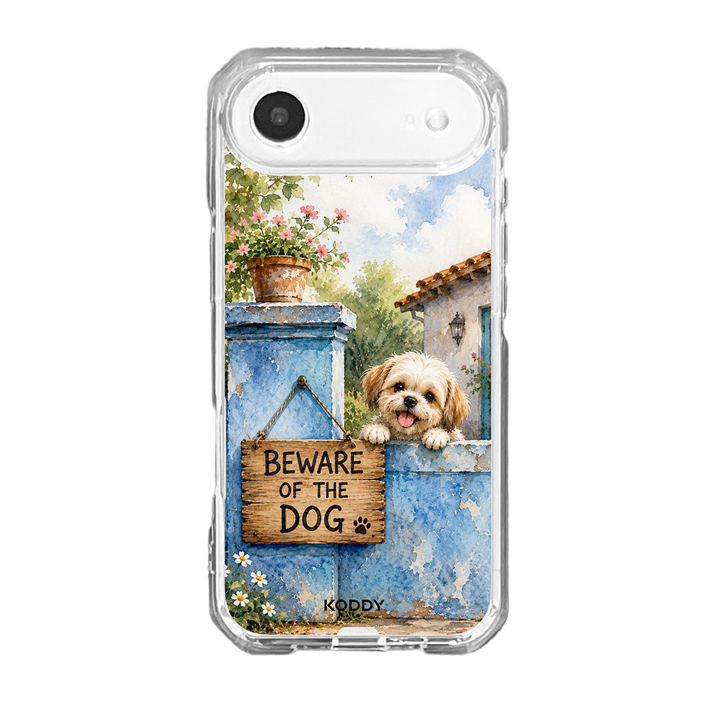 Cute Puppy Beware of the Dog Watercolor Phone Case-KODDY aesthetic iphone case UK