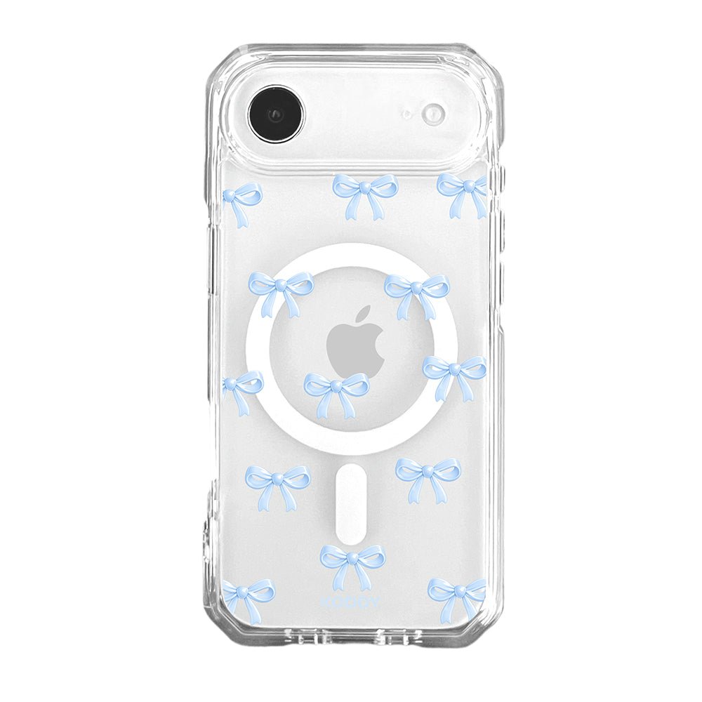 Cute Sky Blue Ribbon Bow Pattern Phone Case