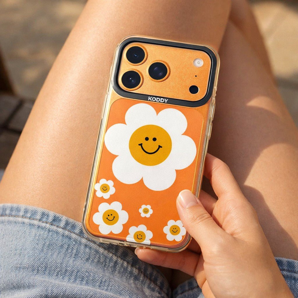 Cute Smile Daisy Flowers iPhone Case - KODDY aesthetic iphone case UK