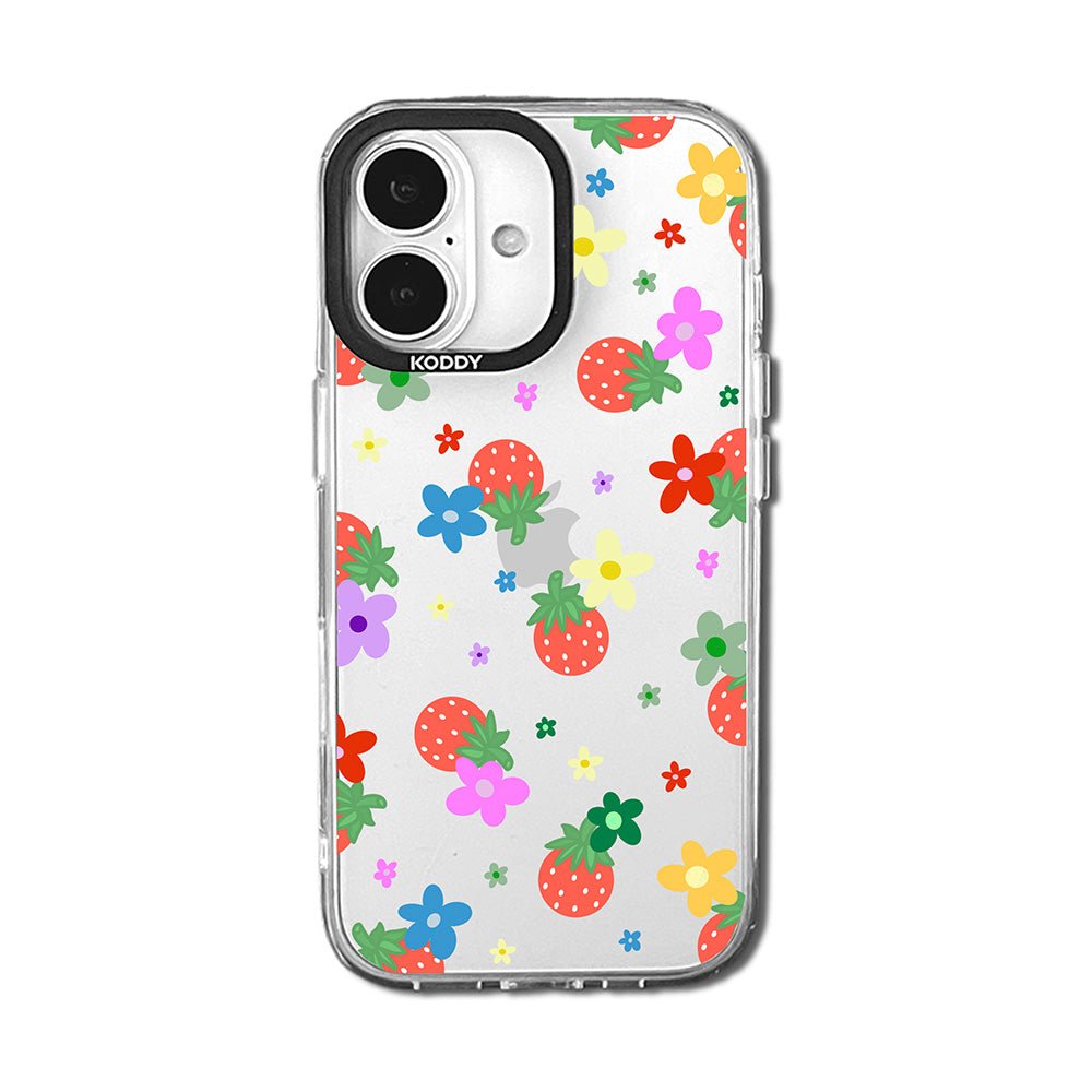 Cute Strawberry and Colourful Daisy iphone case