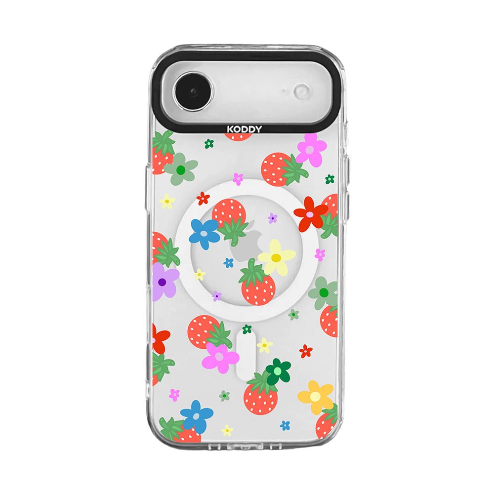 Cute Strawberry and Colourful Daisy iphone case