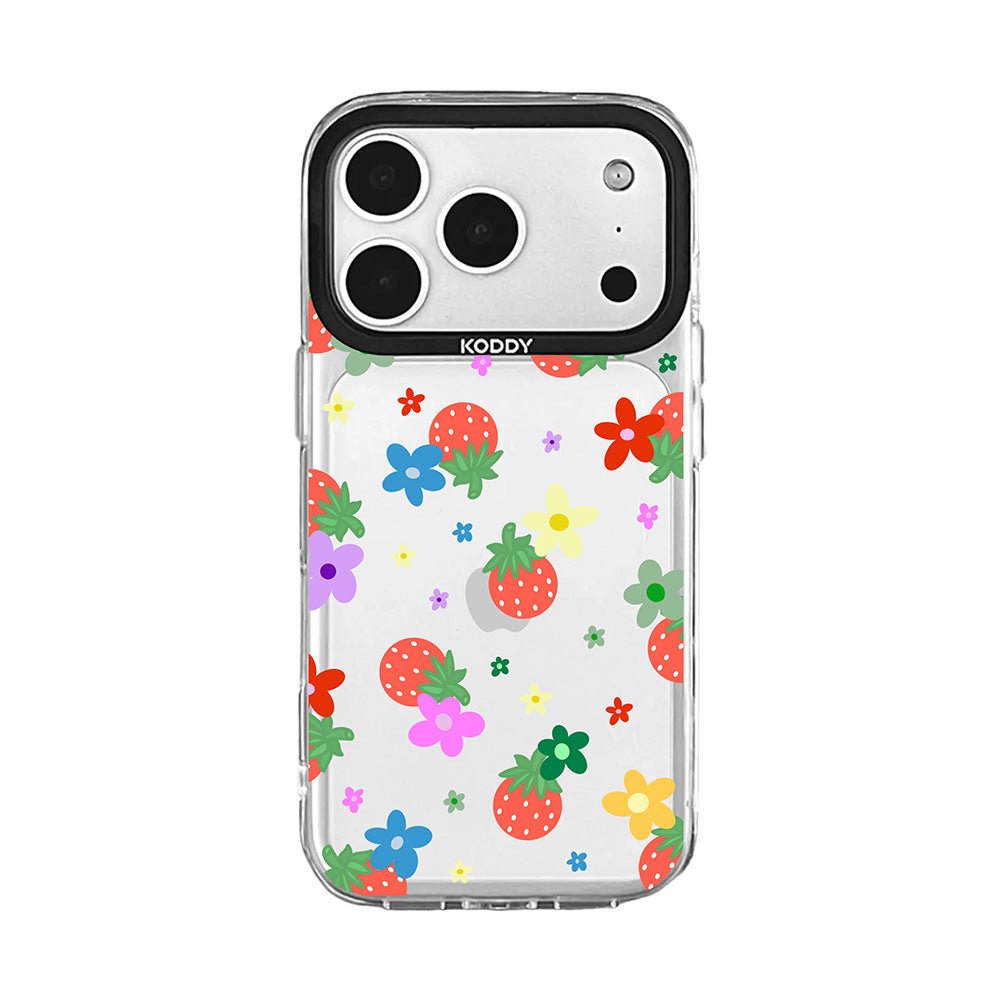 Cute Strawberry and Colourful Daisy iphone case