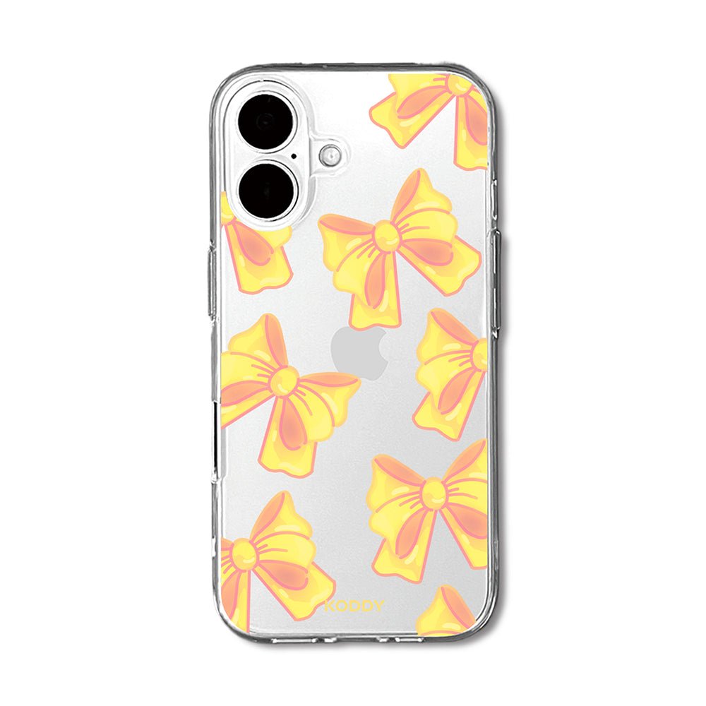 Cute Yellow Fluffy Ribbon Bows Phone Case