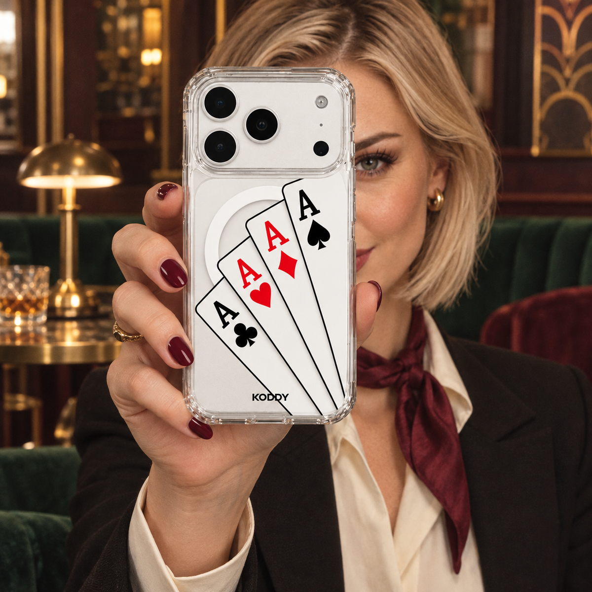 Playing Cards Poker Aces Aesthetic Phone Case
