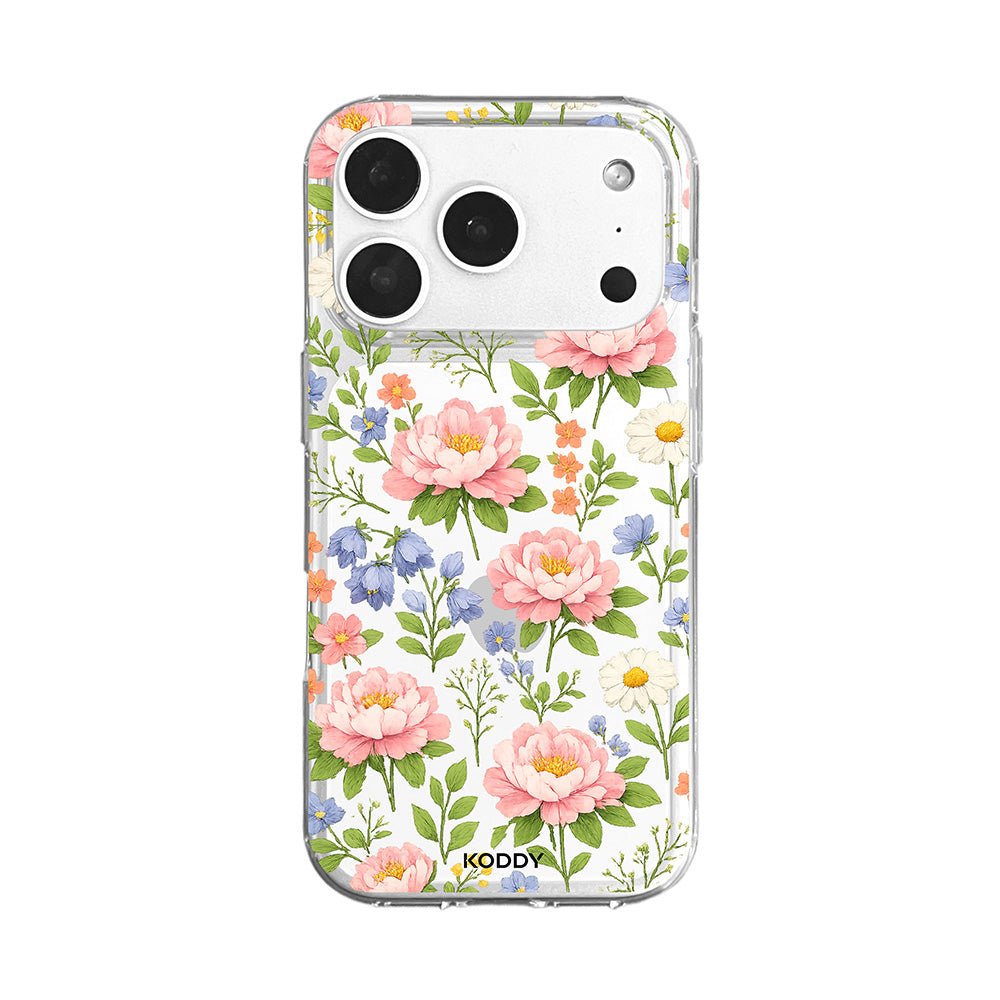 Floral Garden Clear phone case-KODDY aesthetic iphone case UK