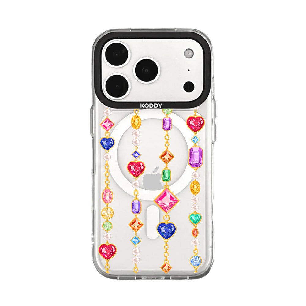Gem Stone Chain iPhone Case-KODDY