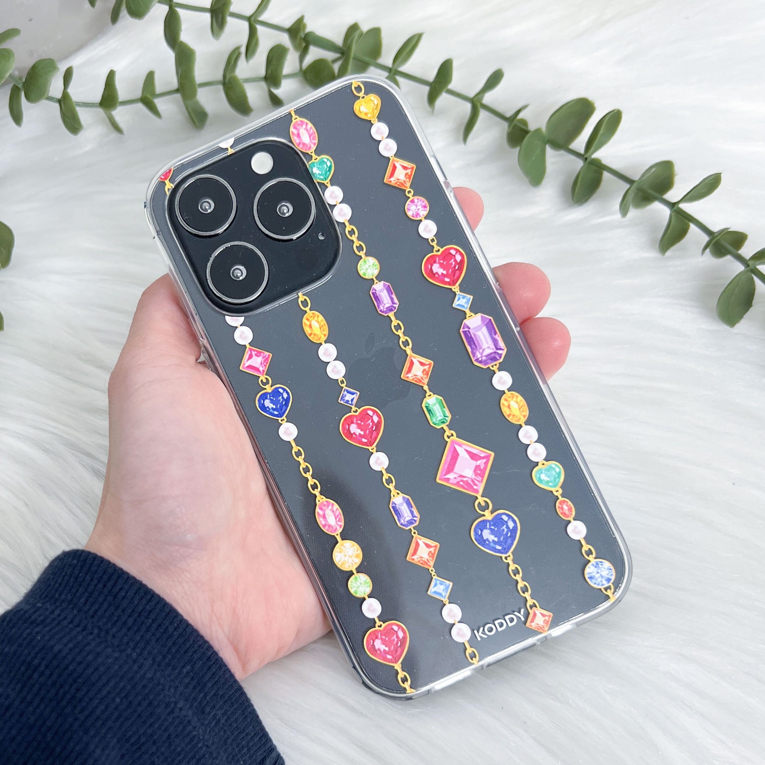 Gem Stone Chain Phone Case - KODDY