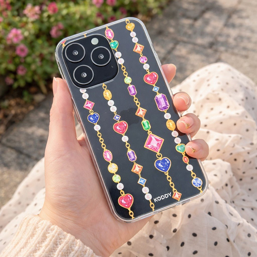 Gem Stone Chain Phone Case - KODDY