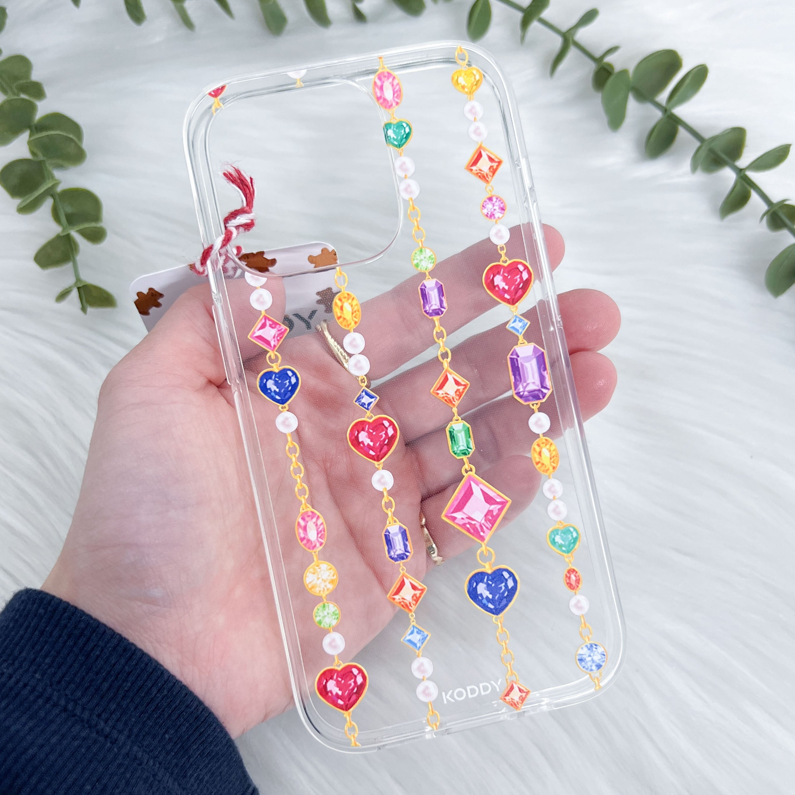 Gem Stone Chain Phone Case - KODDY