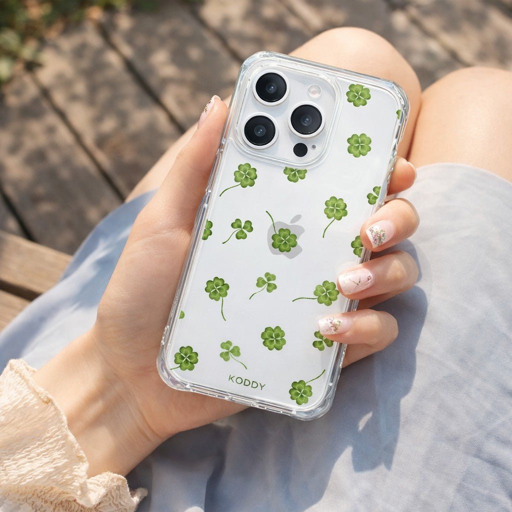 Good Luck Clover Phone Case - KODDYaesthetic iphone case UK