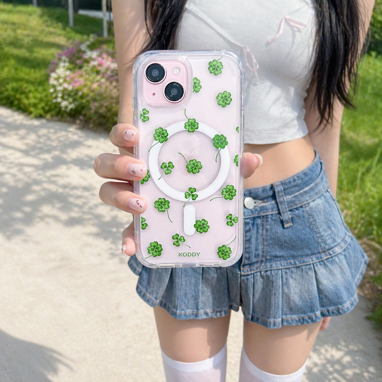 Good Luck Clover Phone Case - KODDY aesthetic iphone case UK