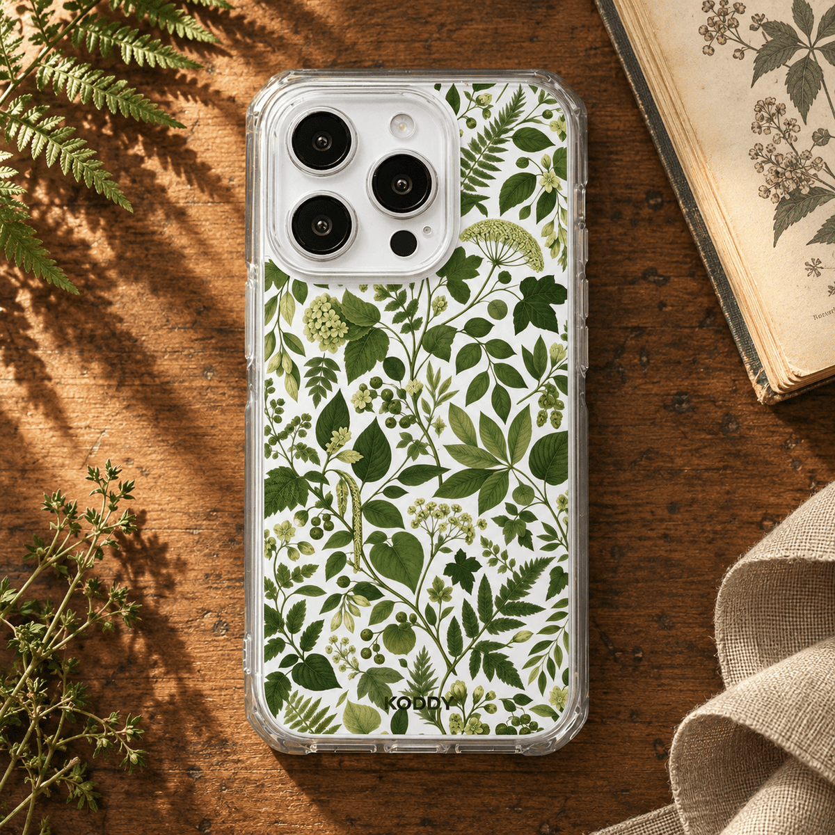 Green Botanical Aesthetic Phone Case-KODDY aesthetic iphone case UK