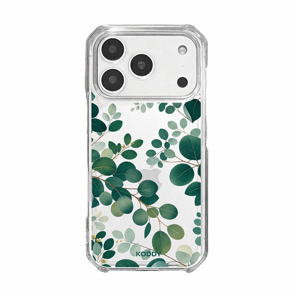 Green Eucalyptus Botanical Clear Phone Case