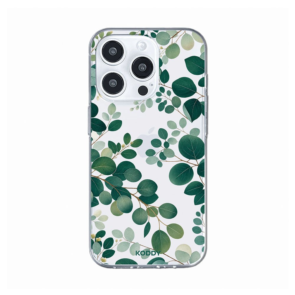 Green Eucalyptus Botanical Clear Phone Case