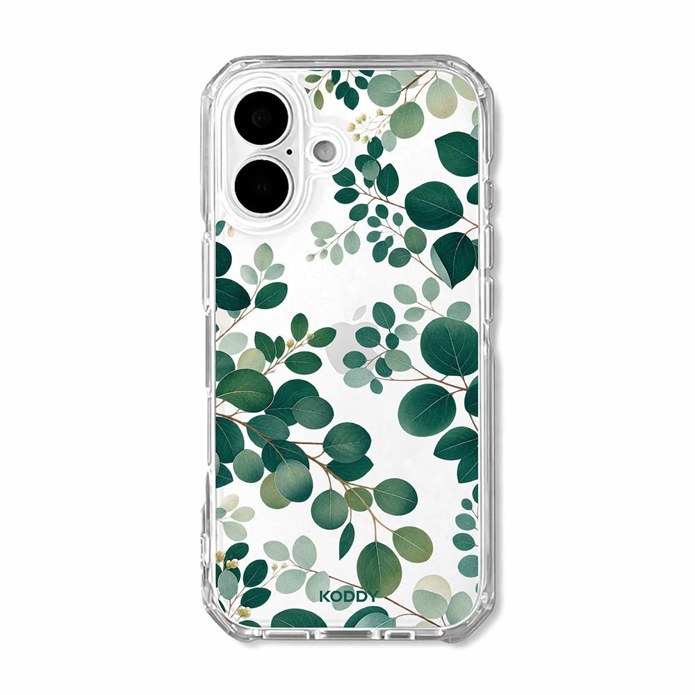 Green Eucalyptus Botanical Clear Phone Case
