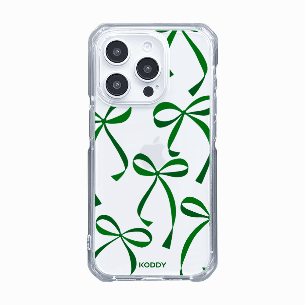 Green Ribbon Bows Phone Case-KODDY aesthetic iphone case UK