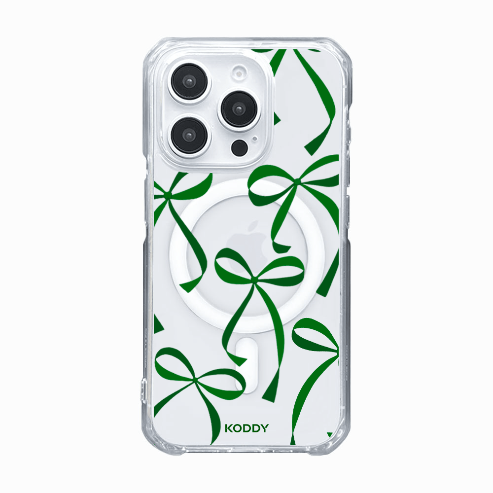 Green Ribbon Bows Phone Case-KODDY aesthetic iphone case UK