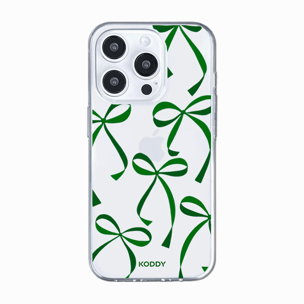 Green Ribbon Bows Phone Case-KODDY aesthetic iphone case UK