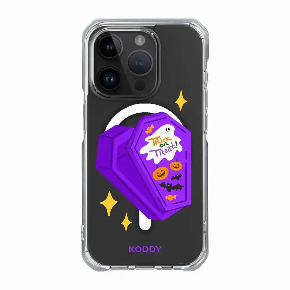 Halloween Purple coffin Phone Case