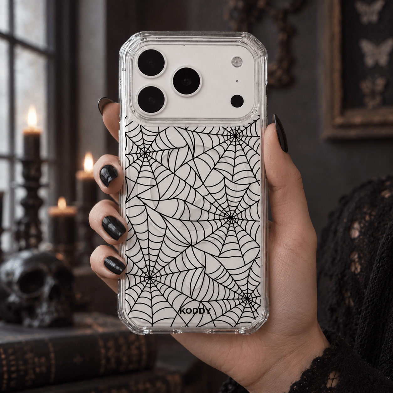 Halloween Spiderweb Phone Case-KODDY aesthetic iphone case UK