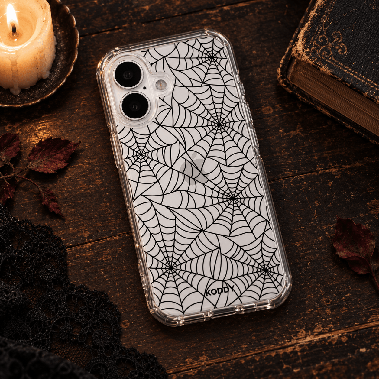 Halloween Spiderweb Phone Case-KODDY aesthetic iphone case UK