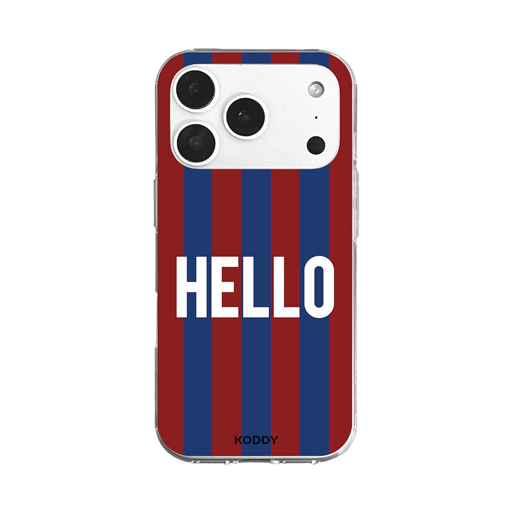 Hello Retro Stripe Phone Case-KODDY aesthetic iphone case UK
