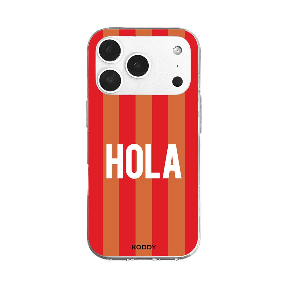 Hola Retro Stripe Phone Case-KODDY aesthetic iphone case UK