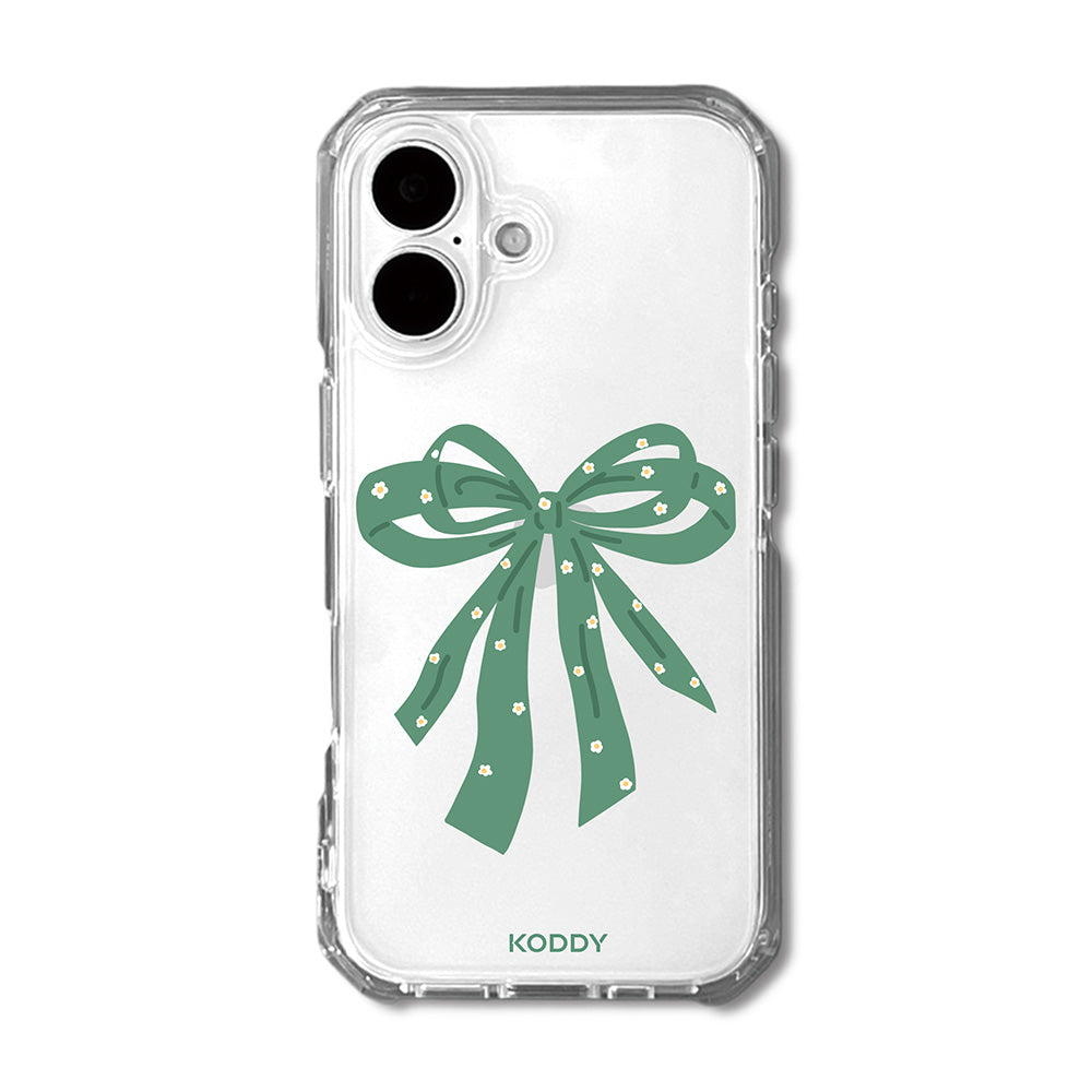 Sage Green Ribbon Bow with Dasies Phone Case