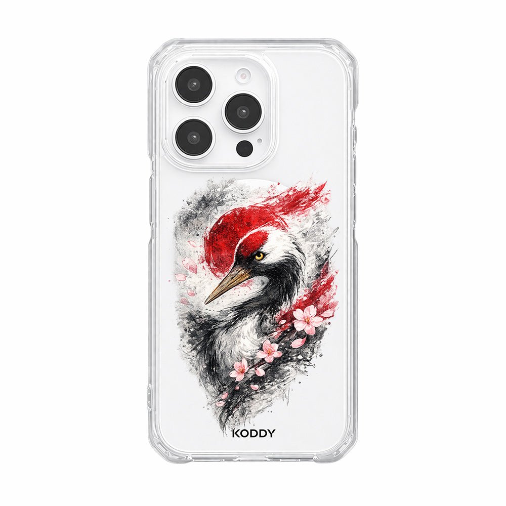 Japanese Sakura Crane Phone Case-KODDY aesthetic iphone case UK