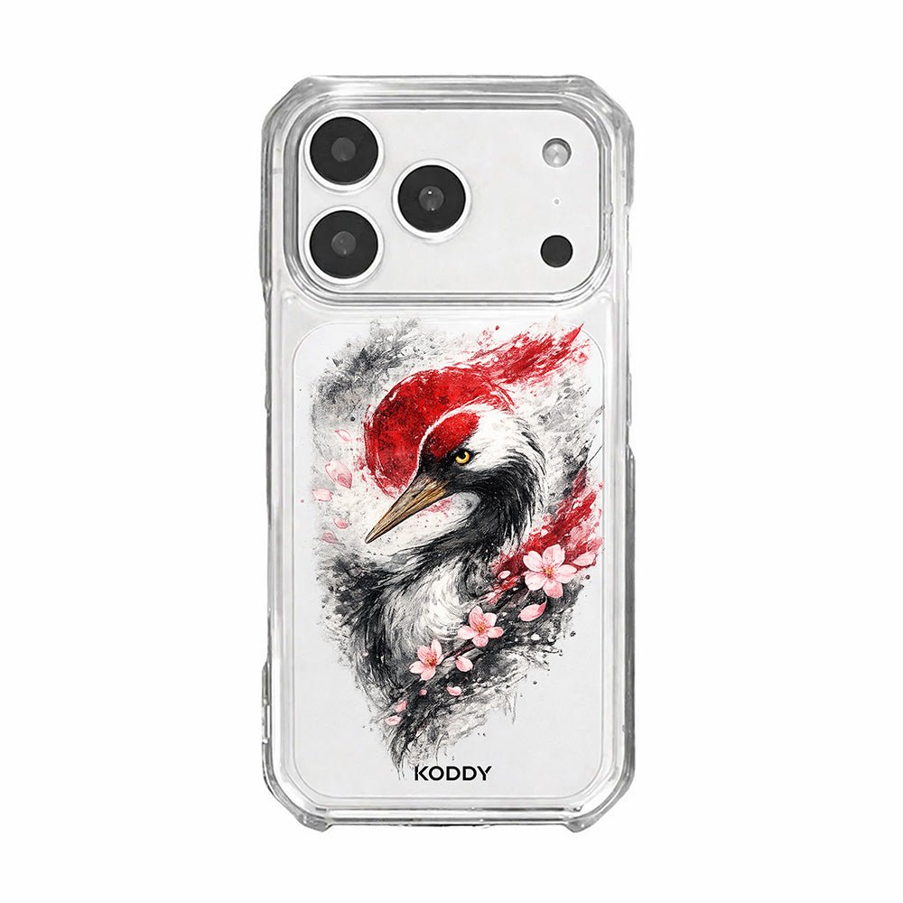 Japanese Sakura Crane Phone Case-KODDY aesthetic iphone case UK