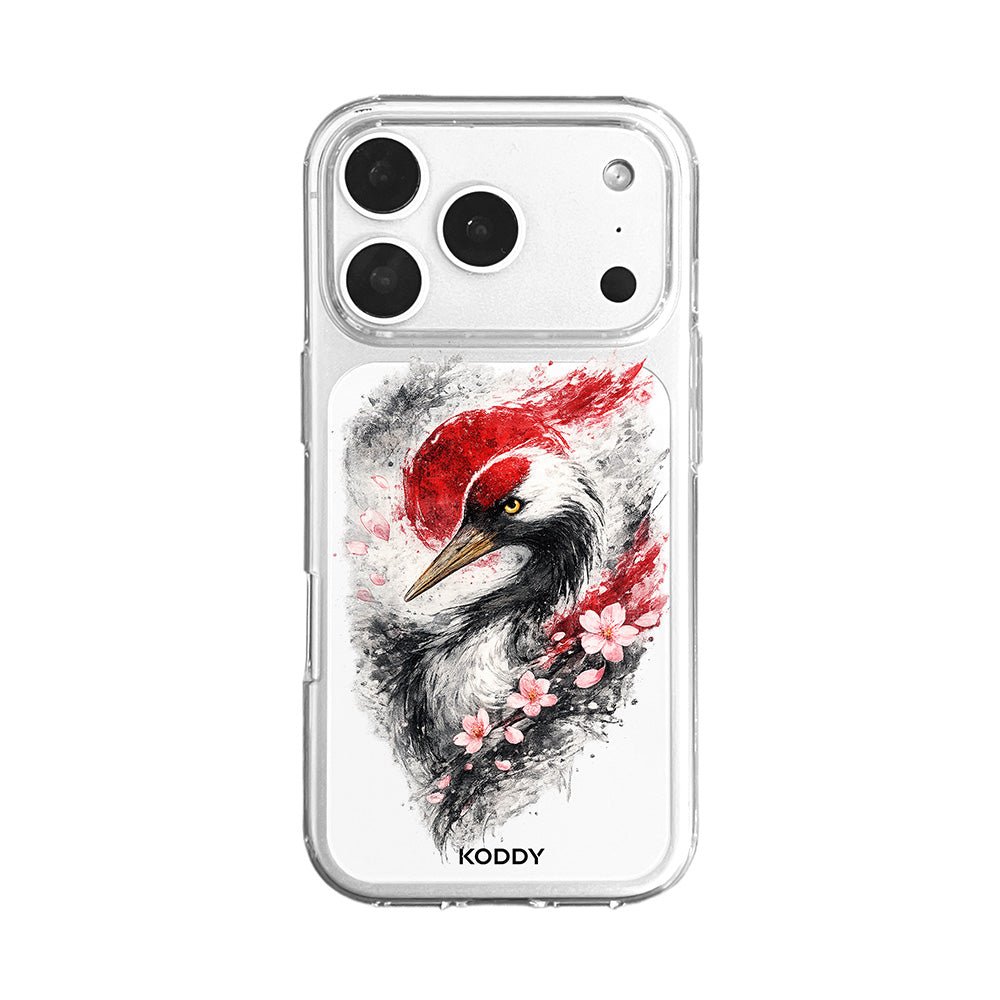 Japanese Sakura Crane Phone Case-KODDY aesthetic iphone case UK
