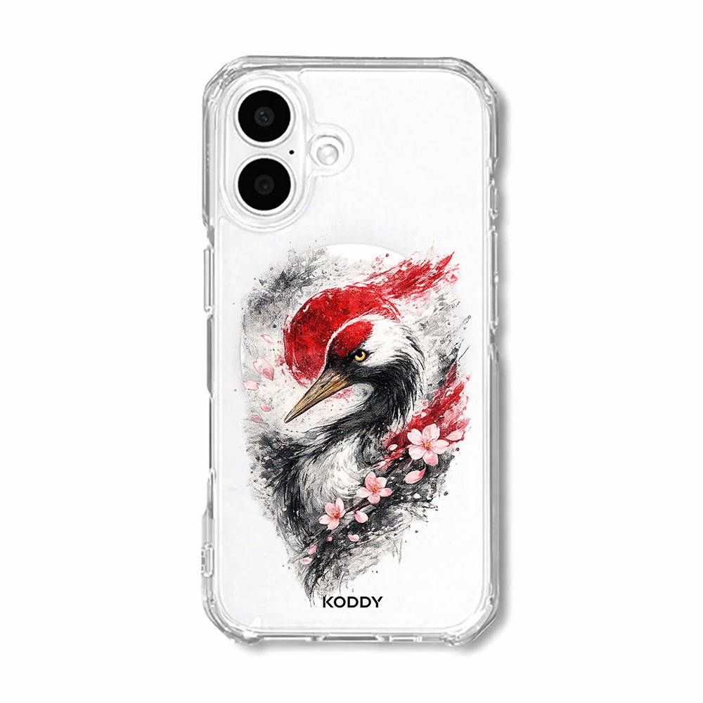 Japanese Sakura Crane Phone Case-KODDY aesthetic iphone case UK
