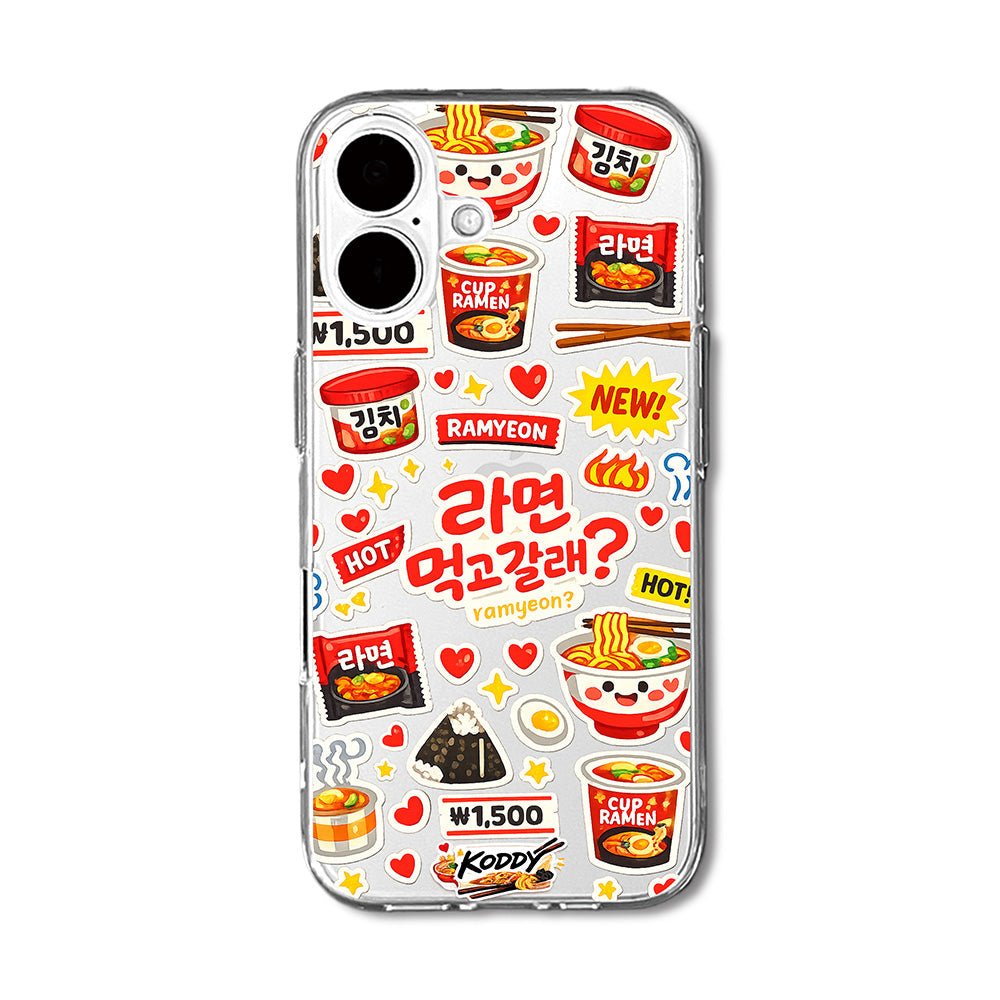Korean Cute K - Convenience Store Style Ramyeon Sticker Phone Case - KODDY