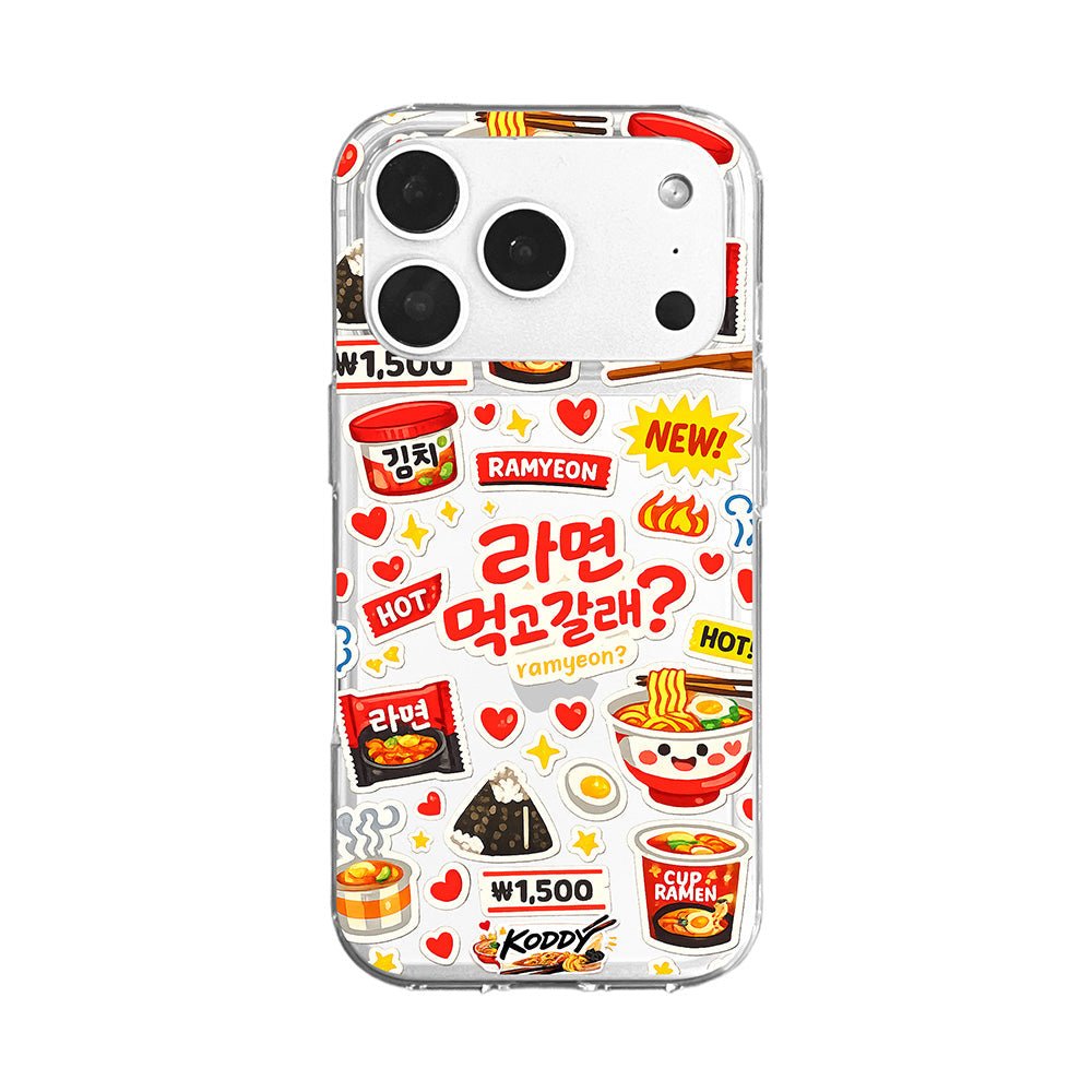 Korean Cute K - Convenience Store Style Ramyeon Sticker Phone Case - KODDY