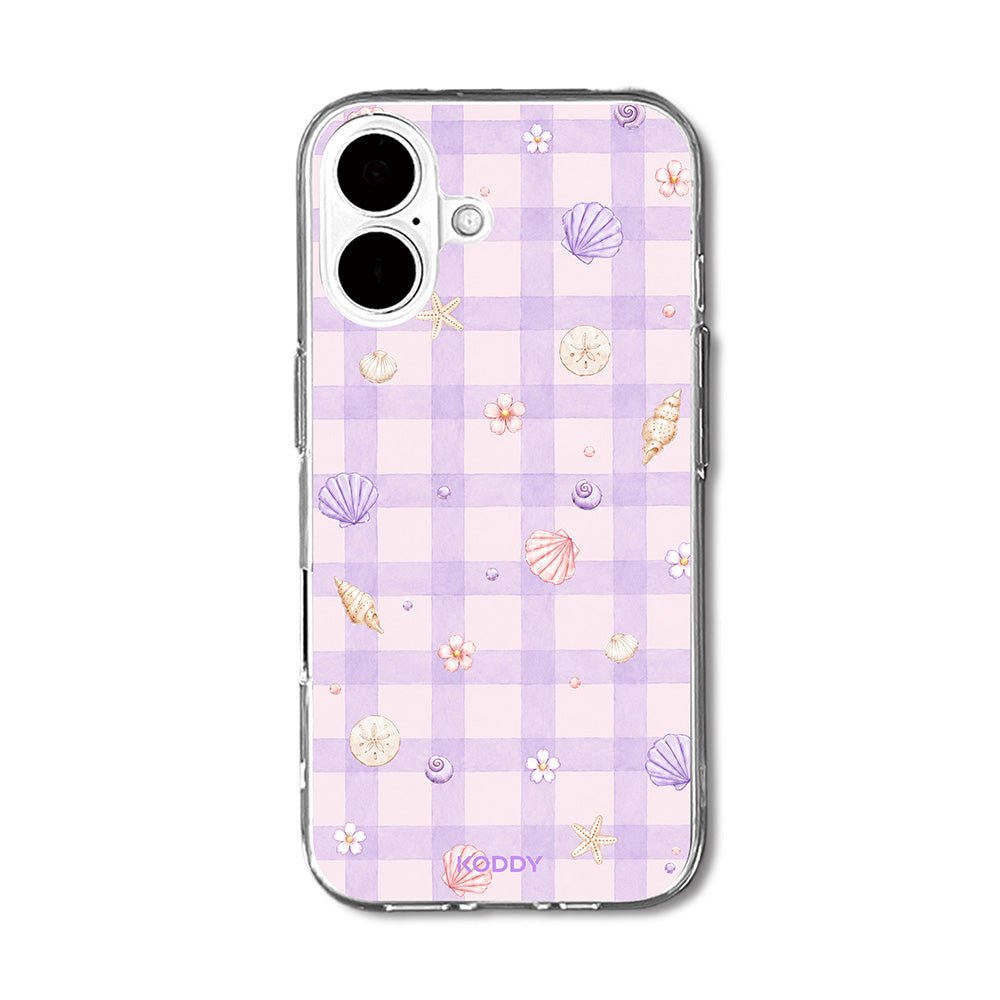 Lavender Gingham Beach Phone Case