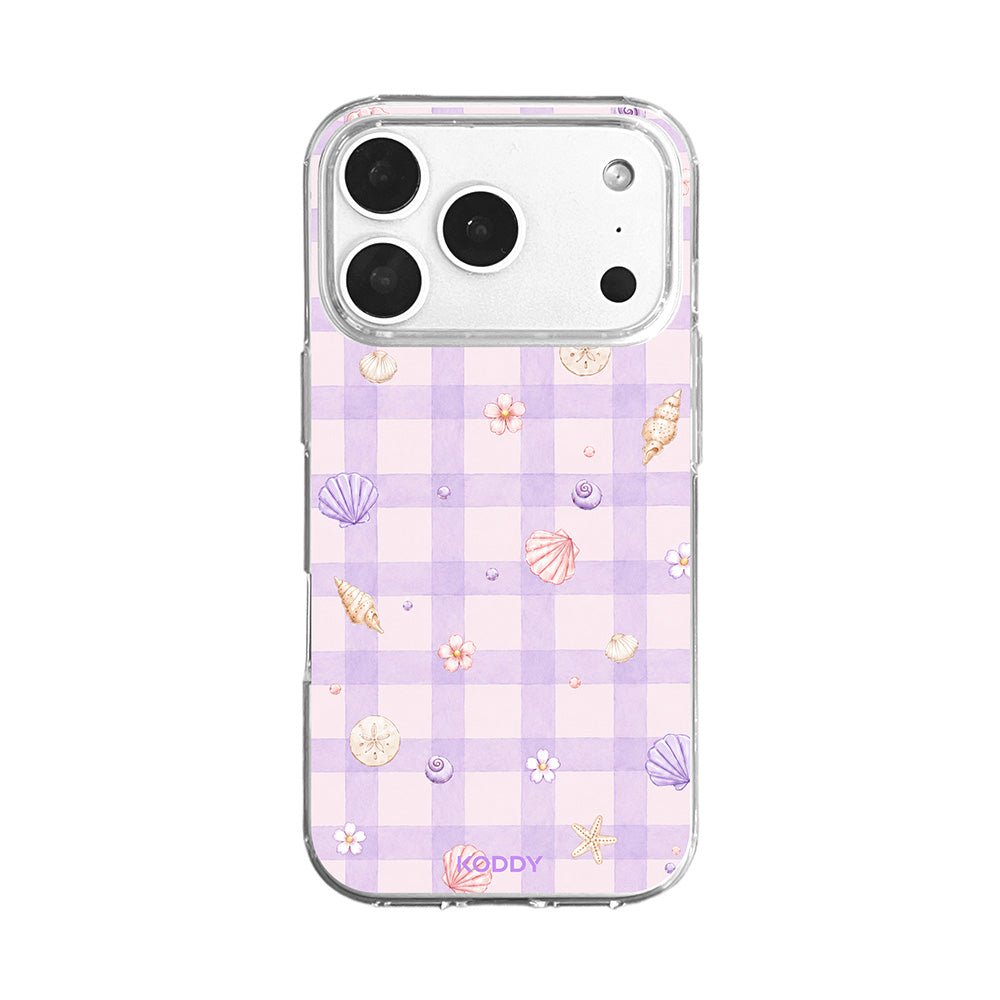 Lavender Gingham Beach Phone Case