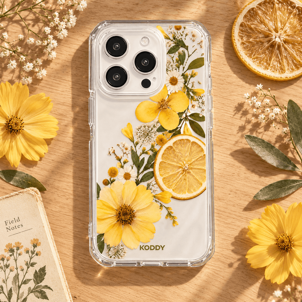 Lemon Floral Aesthetic Phone Case-KODDY aesthetic iphone case UK