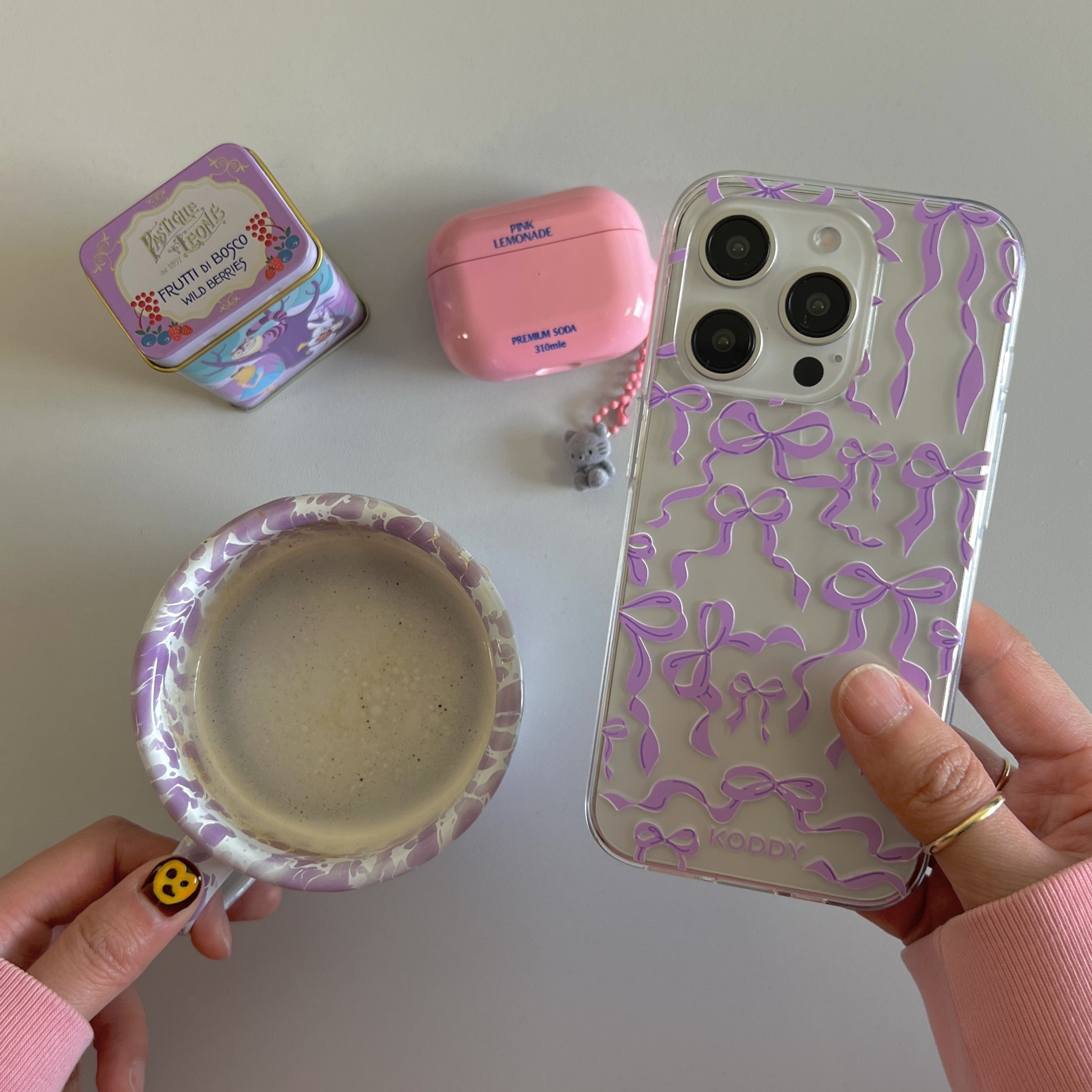Lilac Ribbon Bows Phone Case - KODDY