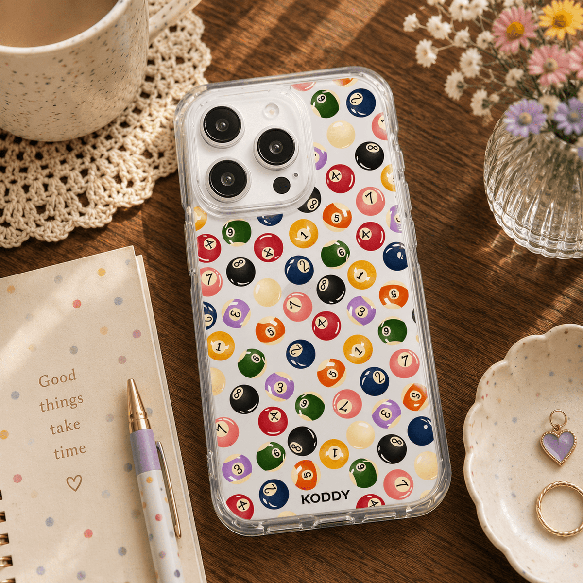 Mini Pool Balls Aesthetic Phone Case-KODDY aesthetic iphone case UK