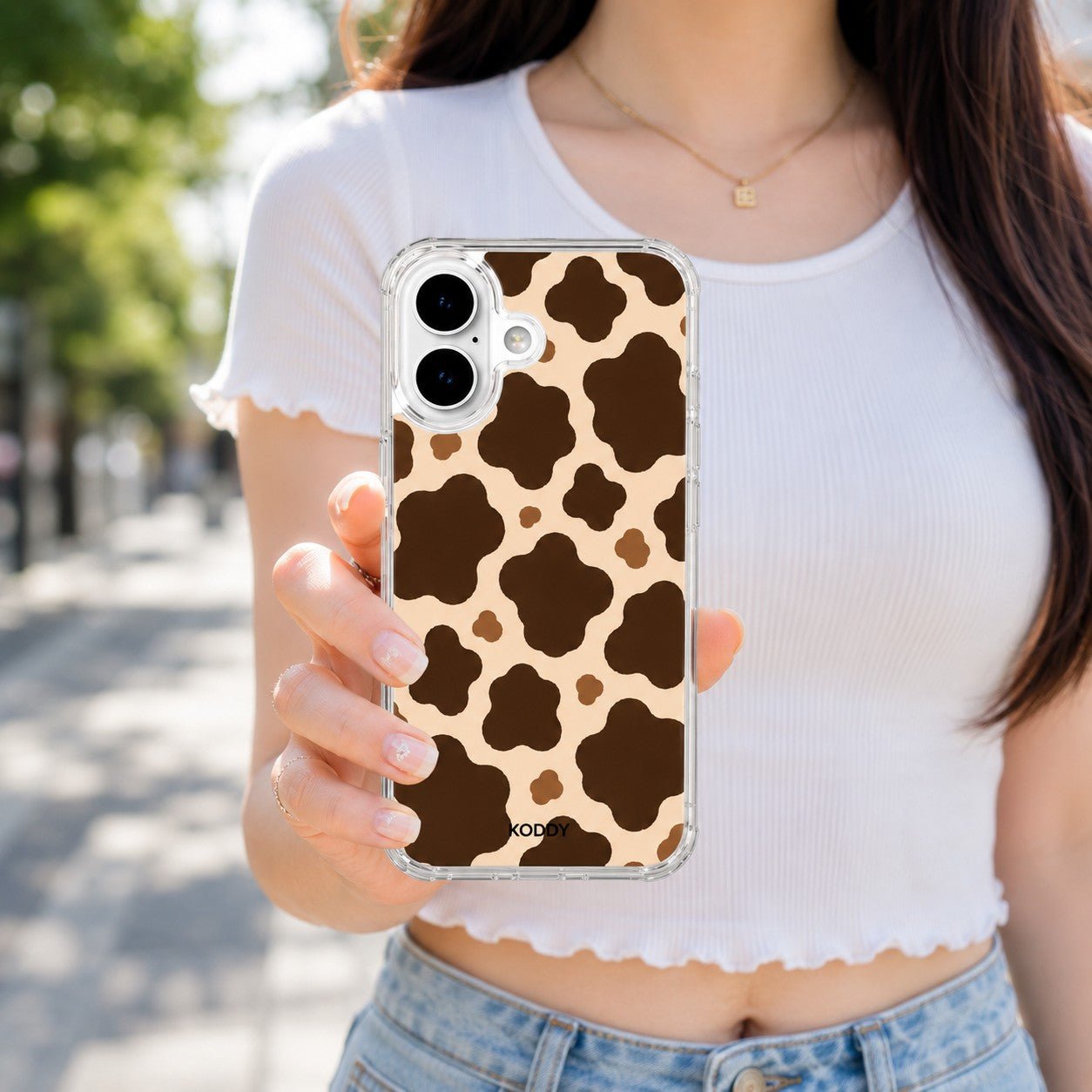 Mocha Cow Wow Phone Case-KODDY aesthetic iphone case UK