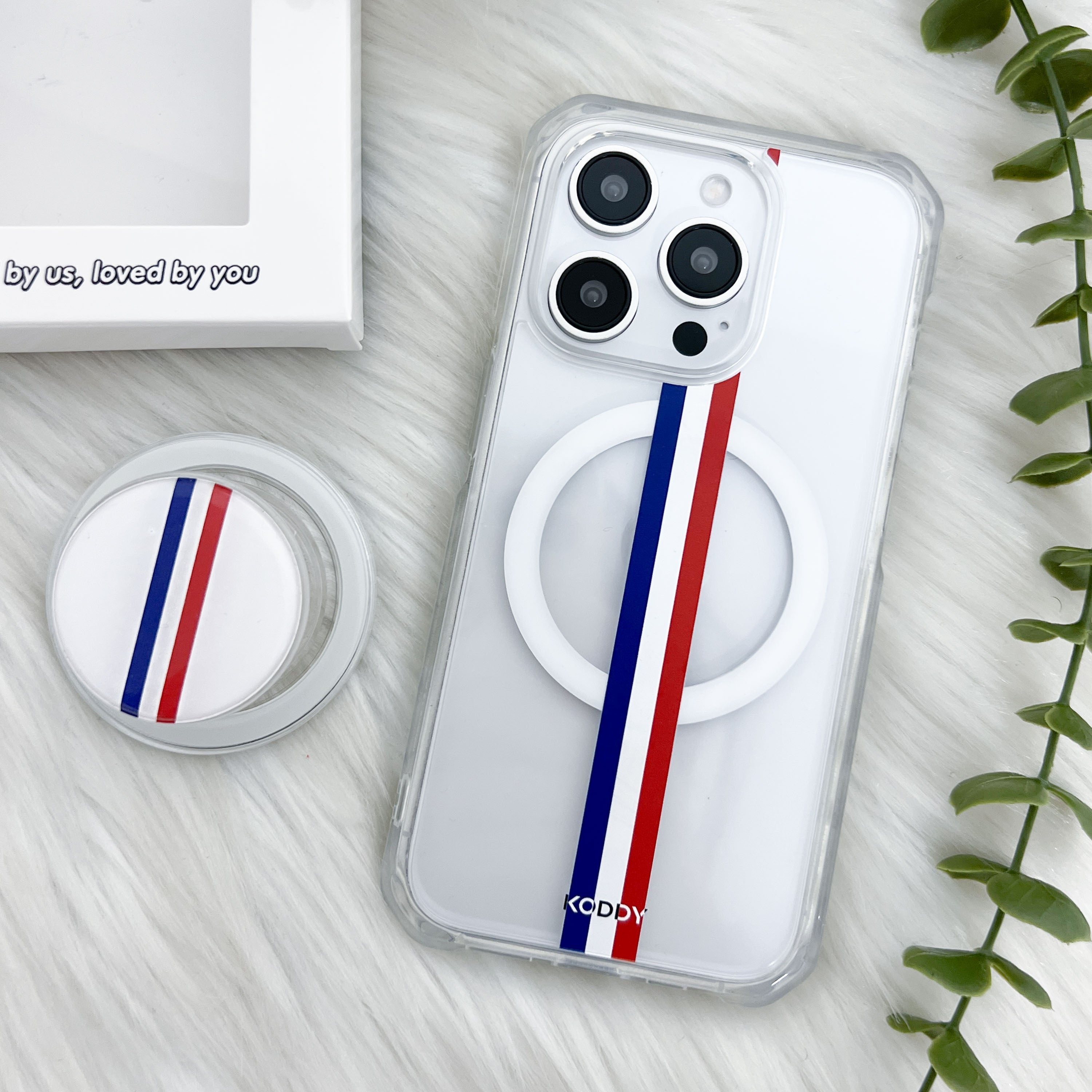 Motor Racing Stripe Phone Case and Phone Grip Bundle - KODDY