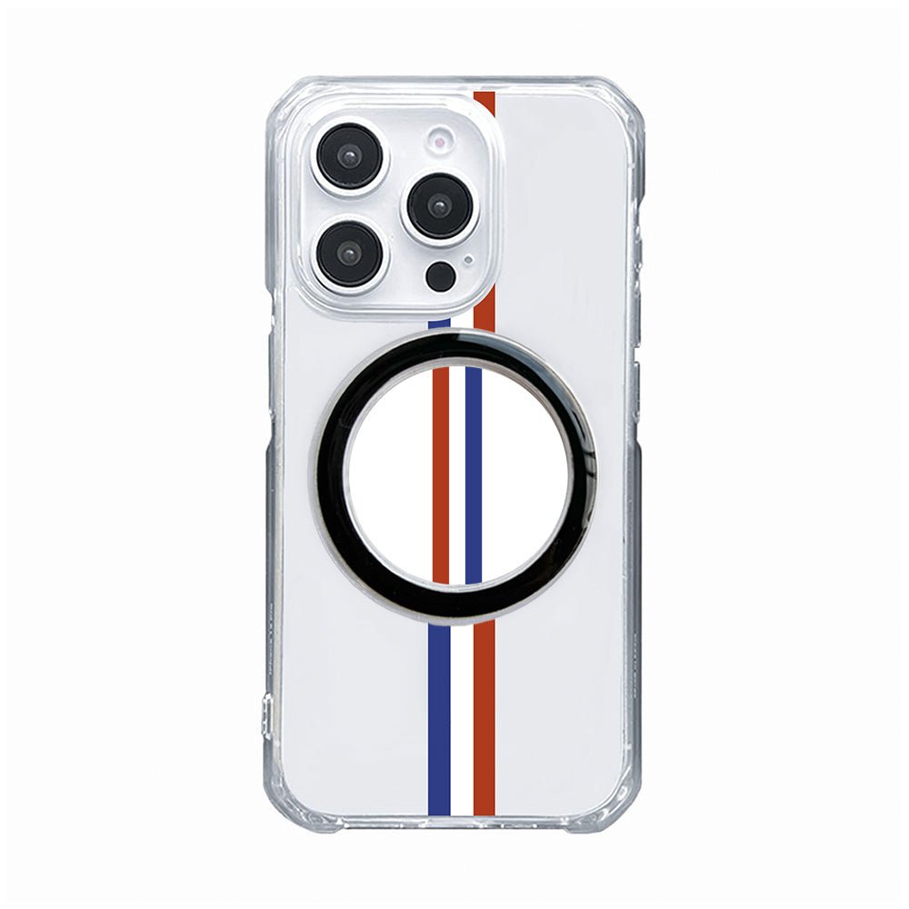 Motor Racing Stripe Phone Case and Phone Grip Bundle