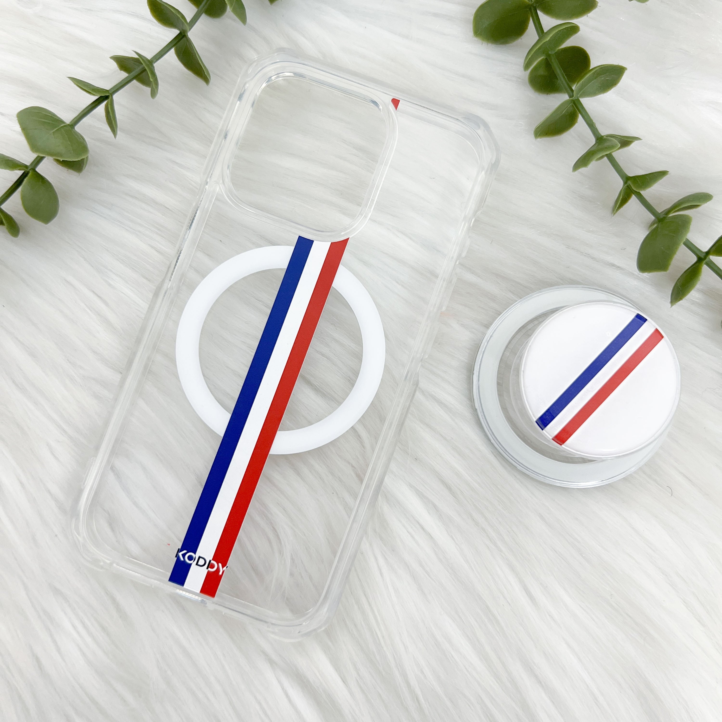 Motor Racing Stripe Phone Case and Phone Grip Bundle - KODDY