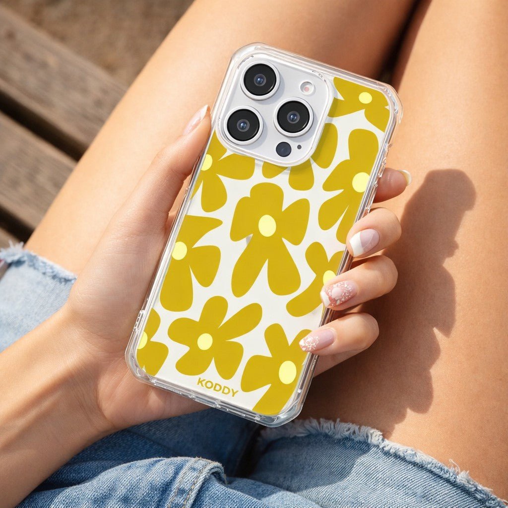 Mustard Flowers Aesthetic Phone Case - KODDY aesthetic iphone case UK