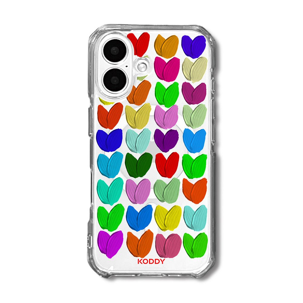 Oil Painted Hearts Phone Case - KODDY