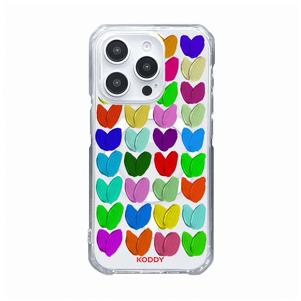 Oil Painted Hearts Phone Case - KODDY