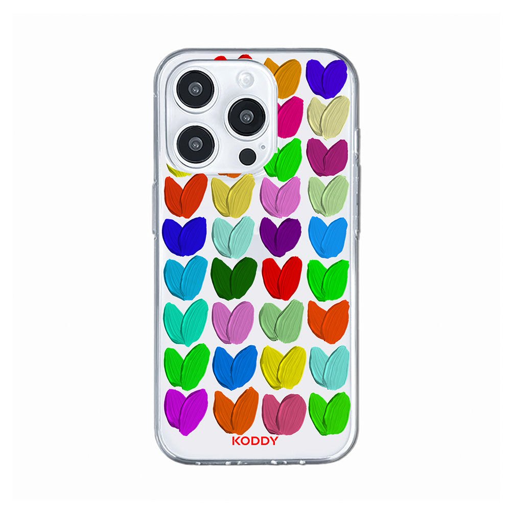 Oil Painted Hearts Phone Case - KODDY