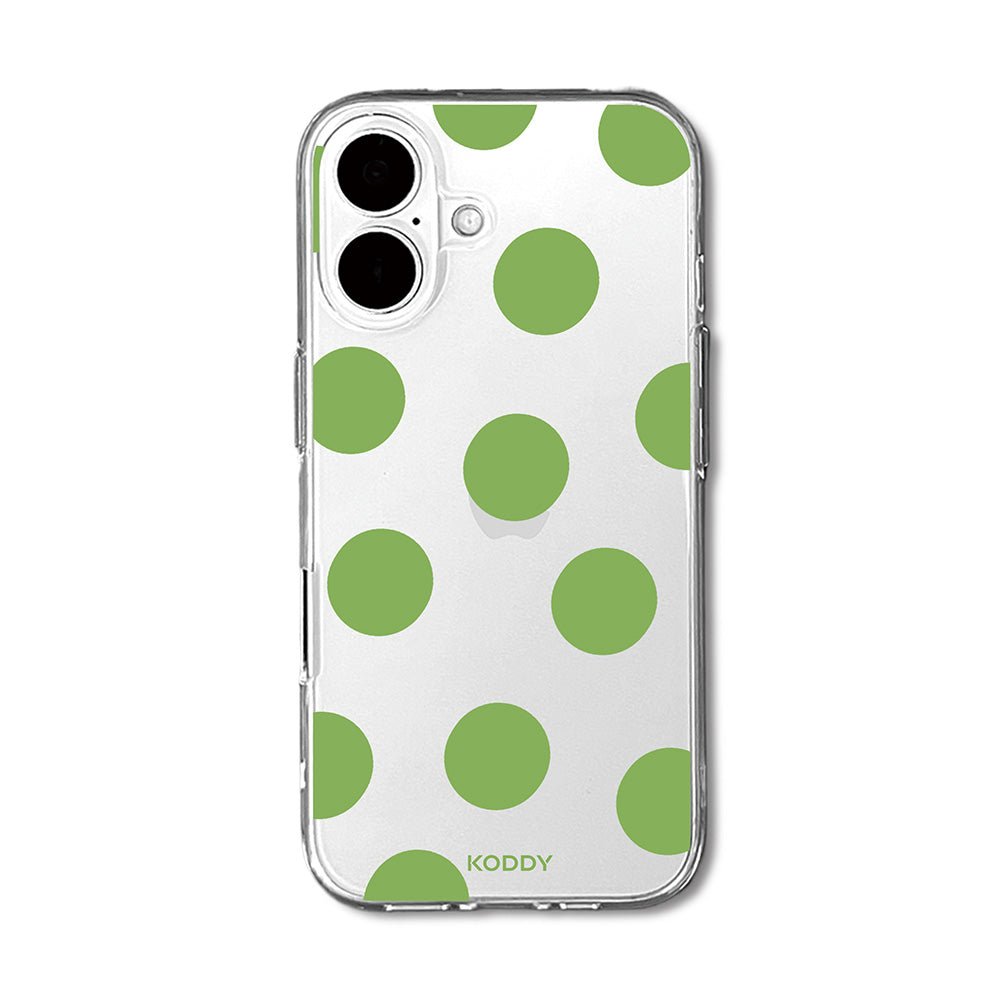 Olive Green Big Polka Dot Phone Case