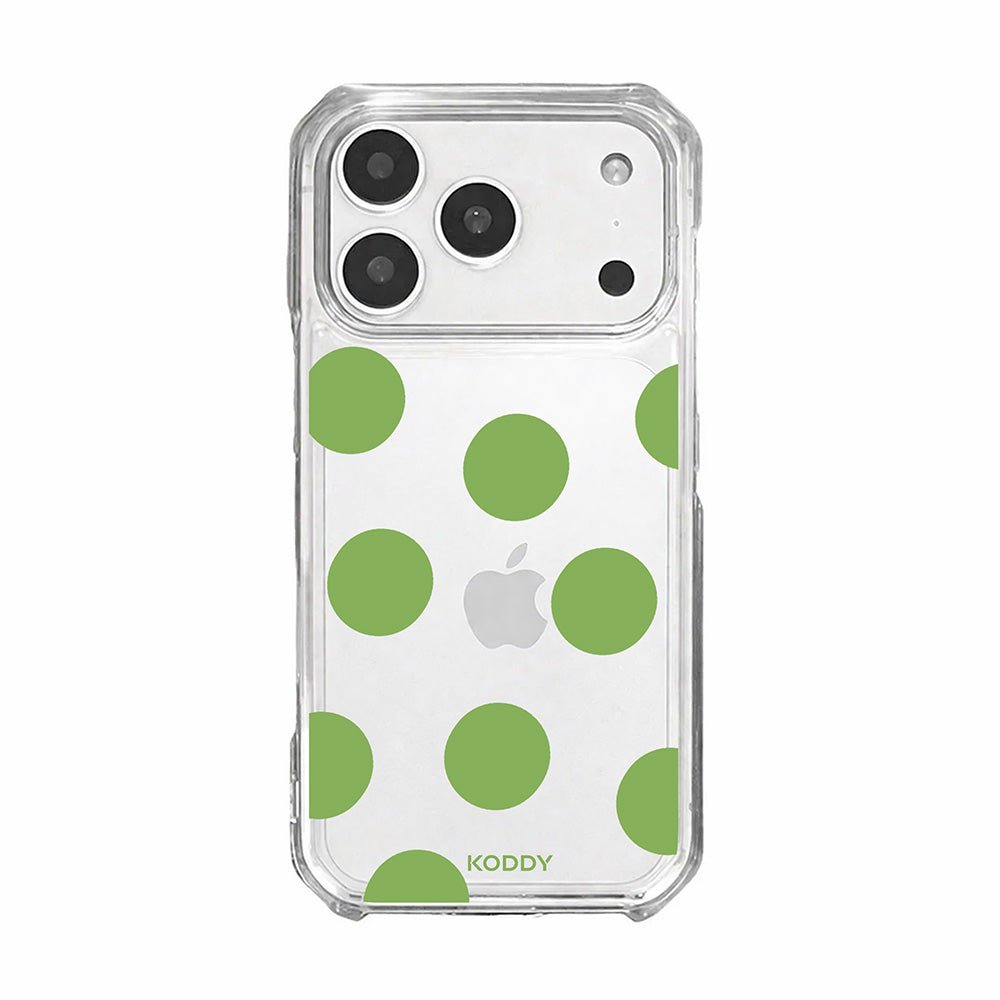 Olive Green Big Polka Dot Phone Case